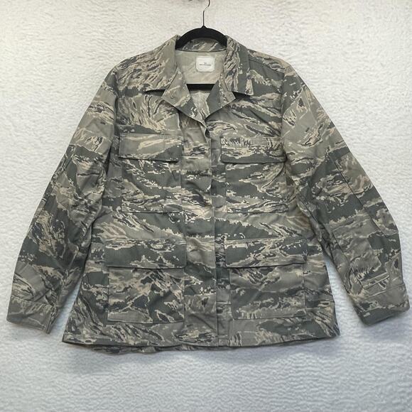 Propper Air Force ABU Camo Jacket Womens 14R Gray Military Utility Nylon Cotton - Picture 1 of 11